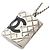 Collier Chanel Cambon Line Noir Argenté