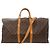 Louis Vuitton Keepall Bandouliere 55 Boston Bag Marrone Monogramma
