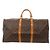 Louis Vuitton Keepall Bandouliere 55 Boston Bag Marrone Monogramma - vista 2