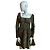 Proenza Schouler White Label Vestido midi con estampado abstracto Verde Marrón oscuro