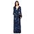 Roberto Cavalli Maxikleid mit Sternenprint Schwarz Blau - Ansicht 2