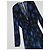Roberto Cavalli Maxikleid mit Sternenprint Schwarz Blau - Ansicht 3