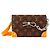Louis Vuitton Monogram Steamer Portafoglio a Tracolla Marrone Arancione Monogramma