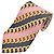 Dolce & Gabbana Chain Print Silk Tie Pink Golden Green