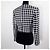 Versace Jeans Couture Hahnentritt Crop-Jacke Schwarz Weiß - Ansicht 2