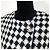 Versace Jeans Couture Hahnentritt Crop-Jacke Schwarz Weiß - Ansicht 6