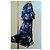 Autre Marque Conbipel Abito Mini in Seta Blu Floreale Multicolore Blu scuro - vista 12