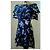 Autre Marque Conbipel Abito Mini in Seta Blu Floreale Multicolore Blu scuro - vista 5