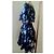 Autre Marque Conbipel Abito Mini in Seta Blu Floreale Multicolore Blu scuro - vista 9
