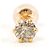 Autre Marque Orecchini a lobo in oro rosa 18K e diamanti D'oro - vista 2