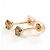 Autre Marque Orecchini a lobo in oro rosa 18K e diamanti D'oro