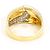 Autre Marque 18K Goldring mit Diamant Golden - Ansicht 4
