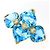 Autre Marque 18K Gelbgold-Ring mit blauem Topas und Diamant Golden