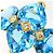 Autre Marque 18K Gelbgold-Ring mit blauem Topas und Diamant Golden - Ansicht 2