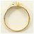 Autre Marque 18K Gelbgold- und Platin-Ring mit Diamant Golden - Ansicht 2