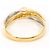 Autre Marque 18K Gelbgold- und Platin-Ring mit Diamant Golden - Ansicht 3