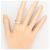 Autre Marque 18K Gelbgold- und Platin-Ring mit Diamant Golden - Ansicht 6