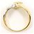 Autre Marque Platin- und Gelbgold-Ring mit Diamant Golden - Ansicht 2
