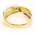 Autre Marque Platin- und Gelbgold-Ring mit Diamant Golden - Ansicht 3