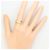 Autre Marque Platin- und Gelbgold-Ring mit Diamant Golden - Ansicht 6