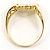 Autre Marque 18K Gelbgold- und Platinring mit Diamant Golden - Ansicht 2