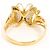 Autre Marque 18K Gelbgold- und Platinring mit Diamant Golden - Ansicht 3