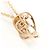 Autre Marque Collana in oro rosa 18K con pendente in diamante D'oro - vista 2