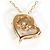 Autre Marque Collana in oro rosa 18K con pendente in diamante D'oro - vista 3