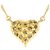 Autre Marque Elegante collana in oro giallo 18K e diamanti marroni Marrone D'oro
