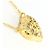 Autre Marque Elegante collana in oro giallo 18K e diamanti marroni Marrone D'oro - vista 2