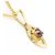 Autre Marque Collana in oro giallo 18K con ametista D'oro - vista 2