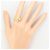 Autre Marque Ring aus Platin und Gelbgold mit Diamant Golden - Ansicht 6