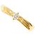 Autre Marque 18K Gelbgold-Ring mit Diamant Golden