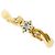 Autre Marque 18K Gelbgold-Ring mit Diamant Golden