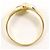 Autre Marque 18K Gelbgold- und Platin-Ring mit Diamanten Golden - Ansicht 2