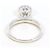Autre Marque 18K Weißgold-Ring mit Zirkonia Golden - Ansicht 3