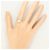 Autre Marque 18K Weißgold-Ring mit Zirkonia Golden - Ansicht 5