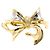 Autre Marque PT900 Platin- und 18K Gelbgold-Ring mit Diamant Golden