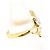 Autre Marque PT900 Platin- und 18K Gelbgold-Ring mit Diamant Golden - Ansicht 2