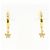 Autre Marque Orecchini a clip in oro giallo 18K con diamanti D'oro