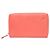 Chanel Camellia Zip Around Organizer Leather Long Pink