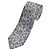 Dolce & Gabbana Grey Silk Leaf Pattern Tie Black