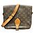 Borsa Louis Vuitton Monogram Cartouchiere Marrone