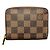 Monedero Zippy Damier Louis Vuitton Castaño
