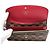 Louis Vuitton Damier Portefeuille Emilie Long Wallet Marrone Rosso - vista 3