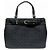 Borsa Tote Balenciaga in tela nera e pelle Nero