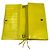 Portafoglio con tracolla Balenciaga Classic 253040 Giallo - vista 3