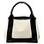 Sac cabas Balenciaga Navy Cabas XS Noir Blanc - vue 2