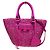 Borsa a mano Balenciaga Le Cagoul Panier Small Rosa
