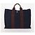 Hermès Borsa Fourre Tout HERMES 2 Set Cotton Black Navy Auth BA12675 Nero Blu navy - vista 10